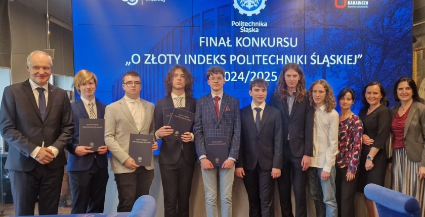9 Złotych Indeksów - uczniów ALO   w Gliwicach